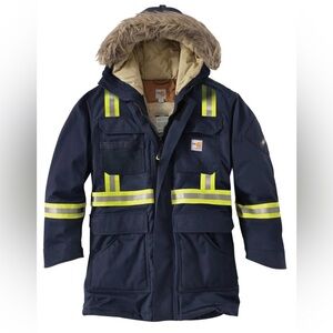 Carhartt Men's Dark Navy Flame-Resistant Extremes Arctic Parka #100783